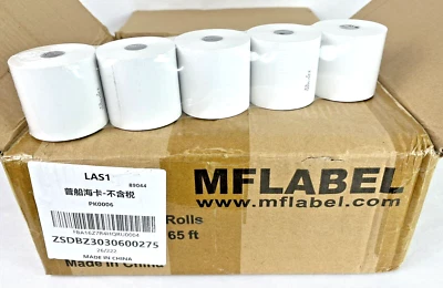 Papel térmico MFLABEL 2,25" x 165' papel de recibo POS - ¡50 rollos! Foto 1 de 4