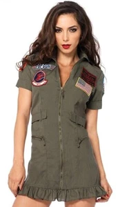 Top Gun Women's Goose Flight Dress Adult Halloween Costume Leg Avenue Small - Picture 1 of 3