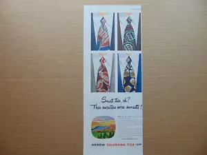1947 ARROW COLORAMA Krawatten Vintage Print Ad - Bild 1 von 1