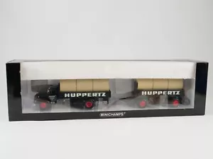 MINICHAMPS Magirus Deutz S 6500 Pritschenzug Mit Kabeltrommein Huppert Koln - Picture 1 of 9