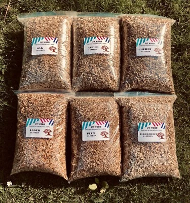 BBQ SMOKING WOOD CHIPS FOOD GRADE SMOKER WOOD CHIPS  BUNDLE BULK DEAL OFFER - Image 1 of 4