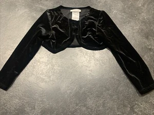 Bonnie Jean Black Sweater Shrug Size 5 - Picture 1 of 7