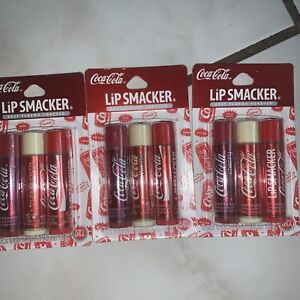 9 pc Lip Smacker *COCA-COLA Classic, Cherry & Vanilla LIP BALM* 3 Gift Sets Lot