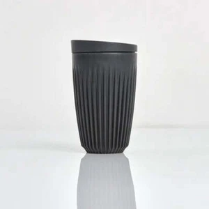 Huskee Cup | Reusable Coffee Cup with Lid 12oz/354ml Charcoal - Picture 1 of 3