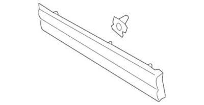 Moldura exterior puerta trasera izquierda original Ford Lincoln 2015-2019 MKC EJ7Z-7825557-AA Foto 1 de 2