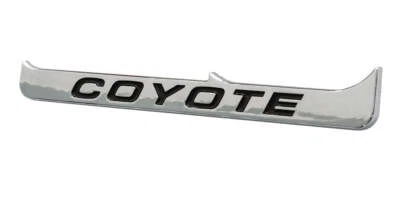 2015-2023 Mustang GT 5.0 Coyote V8 5" Chrome & Black Fender Lower Emblem Accent - Image 1 of 4