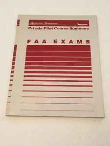 Private Pilot Course Summary FFA Exams Aviation Seminars 1990 Paper Back - Bild 1 von 3