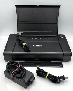 Impresora móvil inalámbrica Canon Pixma IP110 con cables sin tinta sin probar como está - Imagen 1 de 8