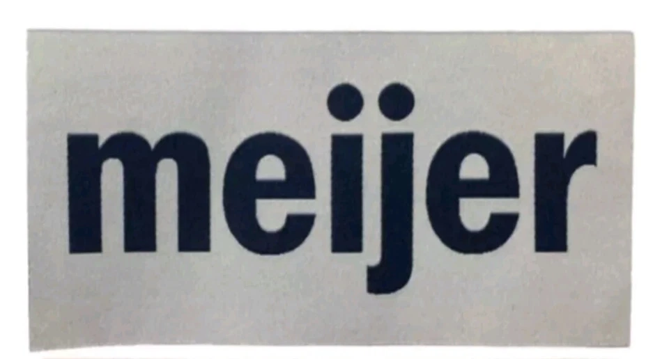 Detroit Tigers Meijer Ad Advertising Jersey Patch - White - Image 1 of 1