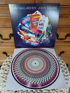 Liam Gallagher John Squire - LTD ZOETROPE Vinyl & POSTER - OASIS * STONE ROSES - Picture 1 of 12