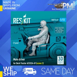Reskit RSF72-0067 1/72 Male driver for Deck Tractor A/S32A-49 scene 3 1 pcs - Picture 1 of 4