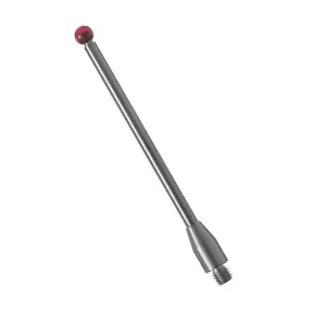 CMM Tastkopf M3 Gewindetonde Taststift 3mm Rubin Kugelspitzen 40mm lang A-5003-0058 - Bild 1 von 3