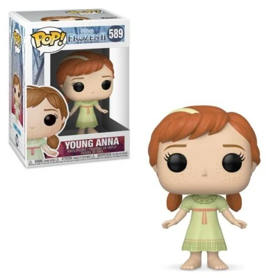 Funko POP! 589 Frozen II Young Anna Figurina da Collezione Disney - Immagine 1 di 3