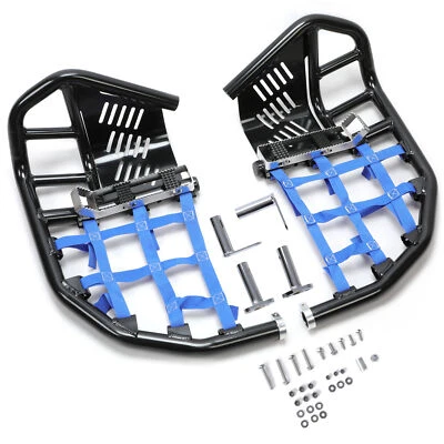 Pair Nerf Bars Heel Guards w/Blue Nets For Honda TRX 450R Sportrax 450  All Year - Image 1 of 4