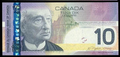 2008 $10 BC-68bA Canada Queen Elizabeth II, Uncirculated Single Note Replacement - Image 1 of 2