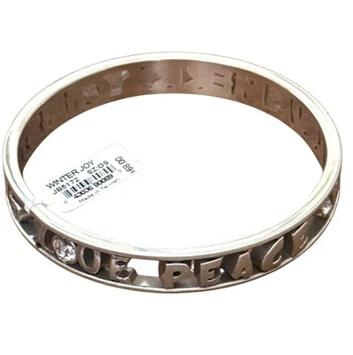 Brazalete Brighton Winter Joy - plata - paz alegría amor Feliz Navidad Foto 1 de 4