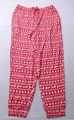 Victoria's Secret PINK Women's Cozy Jogger Sleep Pants WR4 Red Medium NWT - Image 1 of 4