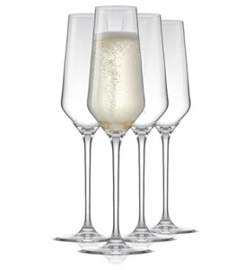 Layla Kristall Sektflöten schräge Sektgläser 4er Set bleifrei - Bild 1 von 9