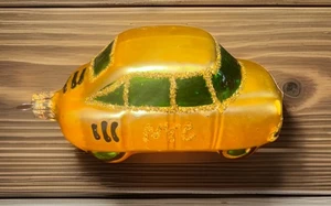 Souvenir New York City Taxi Auto Weihnachten mundgeblasen Glas Ornament - Bild 1 von 6