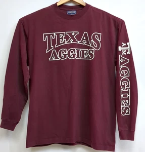 Texas Aggies LS Sweatshirt Herren L Spell Out Front and Sleeve Maroon Red Jansport - Bild 1 von 7
