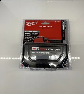 MILWAUKEE 48-11-1812 M18 REDLITHIUM HIGH OUTPUT HD 12.0 Battery-HOT Milwau