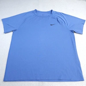Nike Dri-Fit Herren Activewear T-Shirt Größe Large Kurzarm Blau Rundhalsausschnitt  - Bild 1 von 8