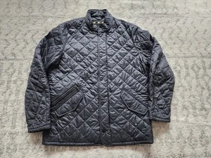 Barbour Quilted Light Jacket Black Size Large - Picture 1 of 6