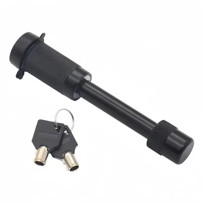 Hitch Pin Lock with 2 Keys and Cover Truck Trailer Receiver Hitch 5/8" Locking - Image 1 of 4