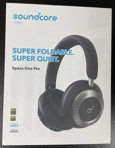 Soundcore Space One Pro Over Ear Headphones Foldable Adaptive ANC 60HPlay ( NEW) - Picture 1 of 9