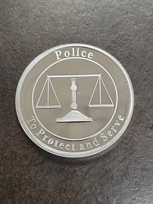 Police Department Officer 1 oz Silver Round Coin - Image 1 of 2