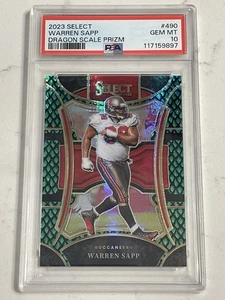 2023 Panini Select #490 Warren Sapp Dragon Scale Prizm SP /70 PSA 10 GEM MINT - Picture 1 of 2