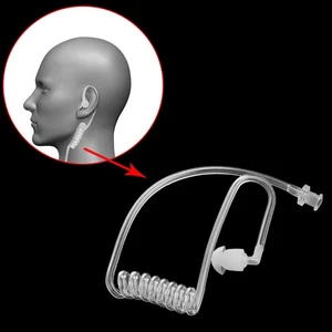 Earphone Transparent Coil Acoustic Air Tube For Two-Way Radio Walkie part - Picture 1 of 9