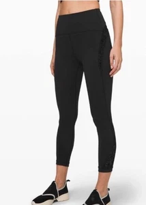 Lululemon Wunder Under Crop High-Rise 21" *Flocked Everlux - Bild 1 von 5