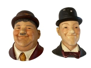 Laurel & Hardy Chalkware Heads 1984 Legend Products SIGNED by F. Wright RARE - Bild 1 von 23