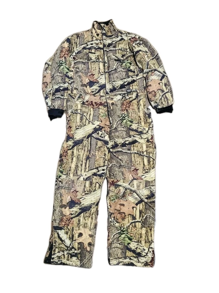 Walls Camo Outdoor Mens Hunting Coveralls Large Camoflauge Insulated Mossy Oak  - Image 1 of 4