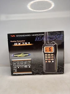 Standard Horizon HX751 Handheld Marine VHF Radio / Transceiver, New in Box - Afbeelding 1 van 2