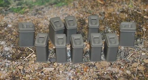 ESCALA GRAN Bretaña, 1:32 25ltr ACEITE, COMBUSTIBLE, TAMBORES PULVERIZADORES X 10 RESINA FUNDIDA, PARA PINTAR - Imagen 1 de 3