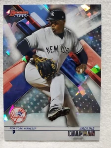 2018 Bowman's Best Refractor - Aroldis Chapman #45 New York Yankees - Picture 1 of 2