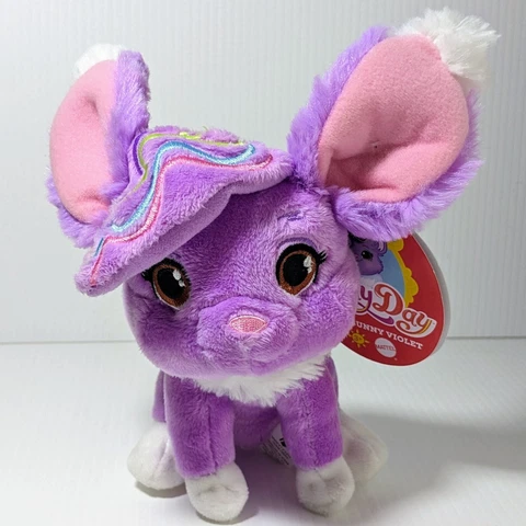 Nickelodeon Sunny Day Rox's Bunny Purple Plush - Matel Children's Toy Rabbit 7" Cover