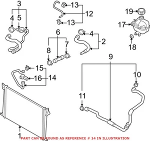 Genuine OEM Engine Coolant Overflow Hose 17122754573 for Mini - Picture 1 of 1