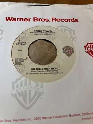Randy Travis  On the Other Hand / Can't Stop Now 45 RPM - Image 1 of 2