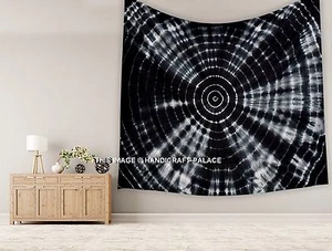 Indian Tie Dye Mandala Tapestry Hippie Wall Hanging Shibori King Bed Cover Throw - Picture 1 of 2