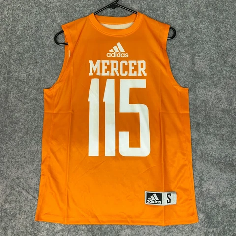 Mercer Bears Adidas Men Tank Top Small Orange Shirt Sleeveless NCAA Football 85 Cover