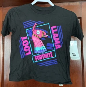 Fortnite Loot Llama Black T-Shirt Youth Medium (8) - Picture 1 of 4