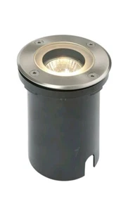 Saxby Pillar Stainless Steel GU10 Outdoor Garden Deck Buried Ground Light IP65 - Picture 1 of 2