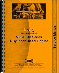Long Tractors Service Manual 560 610 (4 cylinder diesel engine) LO-S-560 - Picture 1 of 1
