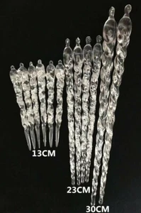 13cm/23cm/30cm Icicle Drops Ornament Festival Party Christmas Hanging Home Decor - Picture 1 of 7