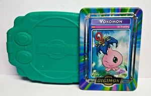 2000 TACO BELL DIGIMON YOKOMON IN-TRAINING METAL CARD W/ MATCHING DIGIVICE - Picture 1 of 9