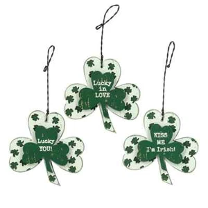 Shamrock Holiday Ornaments Set/3 - Picture 1 of 1