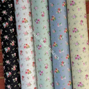 Spring Lady Rose Floral 100% Cotton Fabric ~ quilting, craft, clothing Metre - Picture 1 of 5